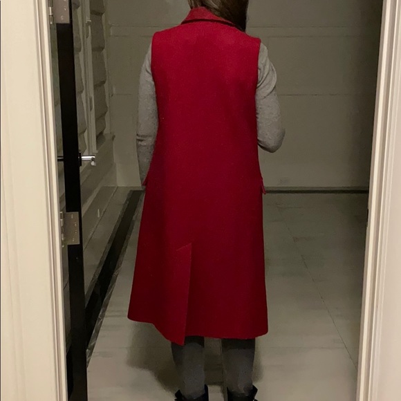 Red Nicholas Wool Vest - Picture 5 of 9